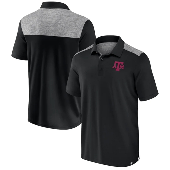 Texas A&M Aggies Black Polos Size Medium by Fanatics - Picture 1 of 7